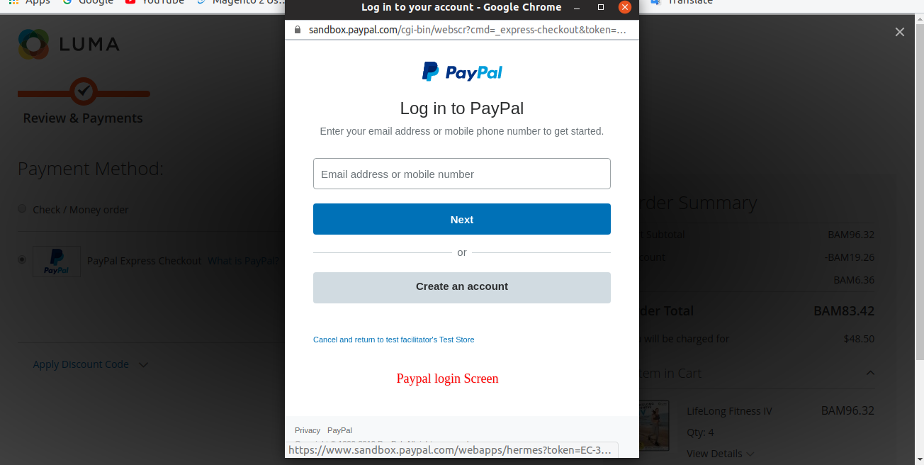 PayPal Multicurrency -  login paypal