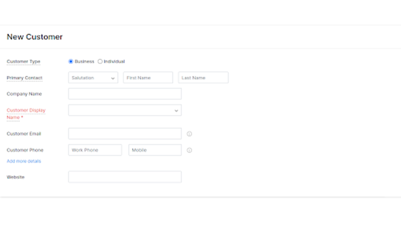 Zoho Inventory and Magento 2 Connector - zoho new customer