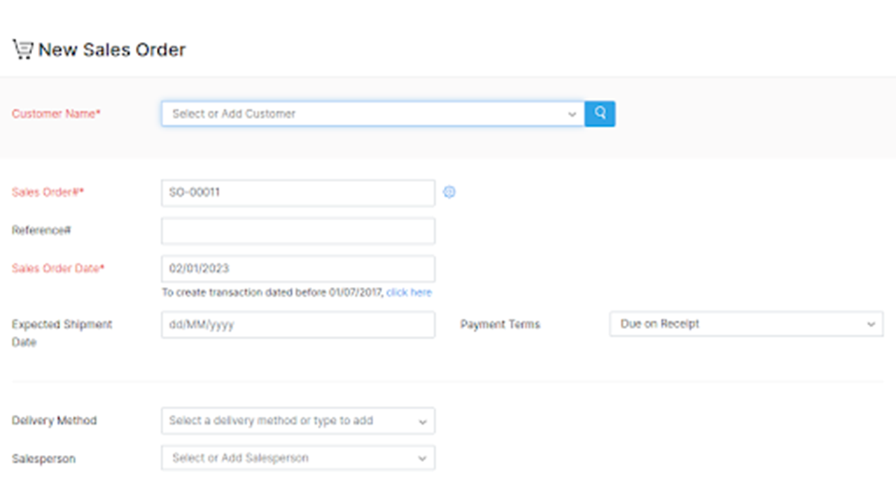 Zoho Inventory and Magento 2 Connector - zoho new sales order